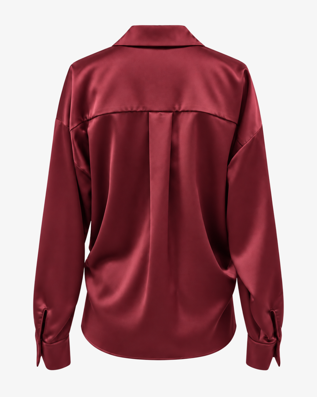 Blusa incrociata in satin