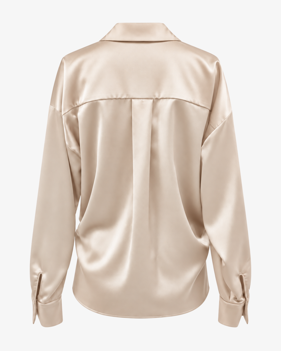 Blusa incrociata in satin