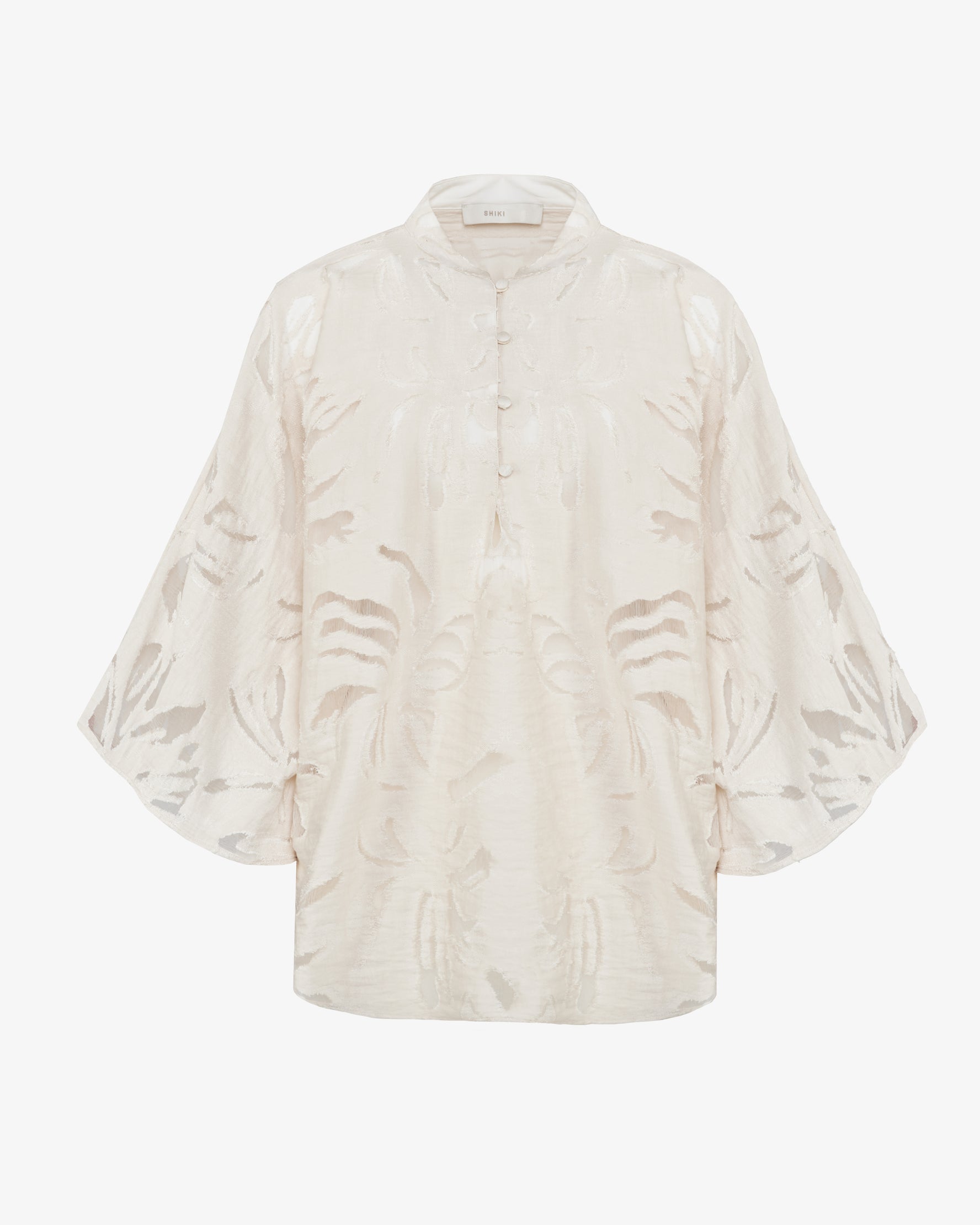 Blusa con maniche a campana