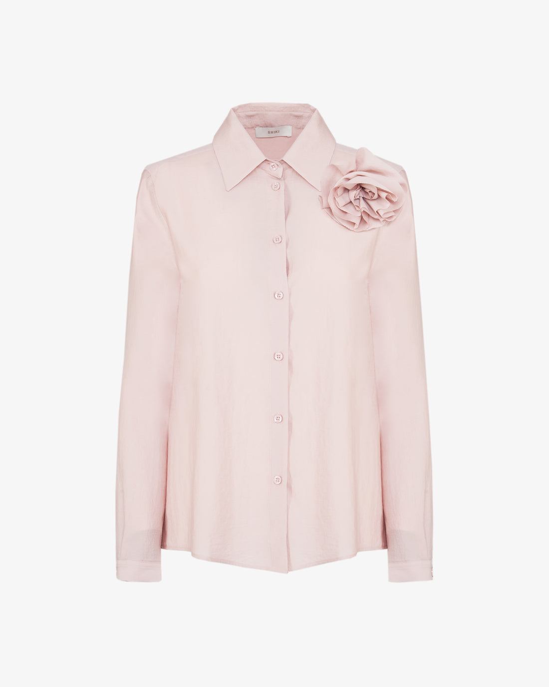 Camicia con applicazione floreale