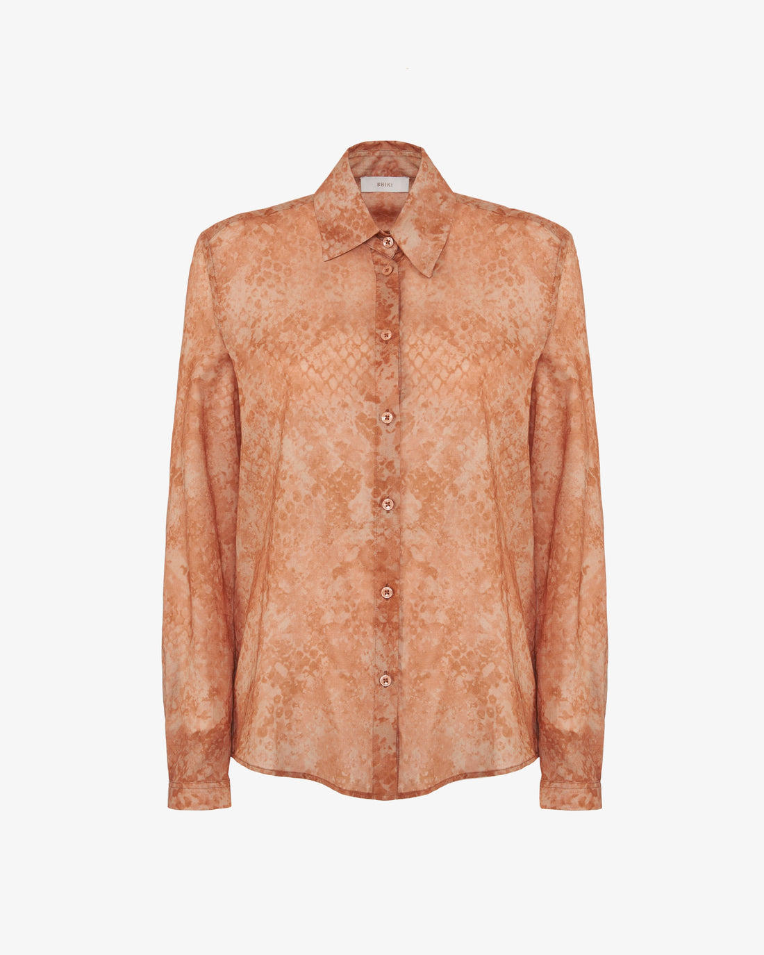 Camicia con stampa pitone