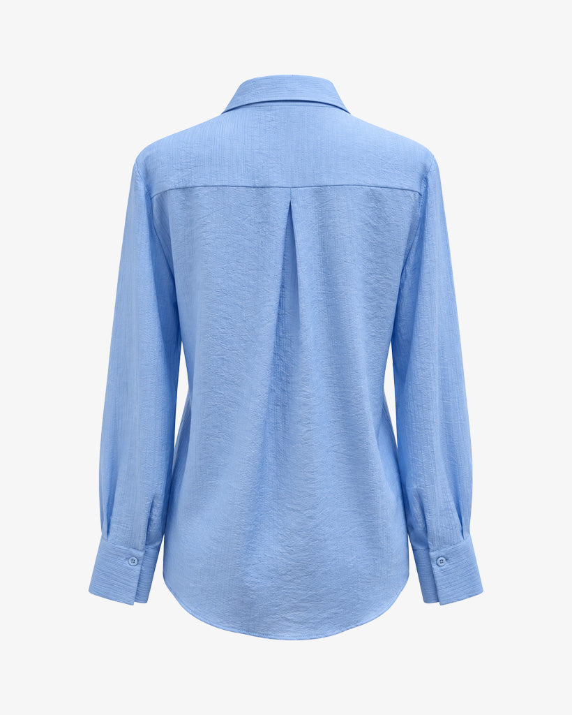 Camicia con plissettatura a maniche lunghe