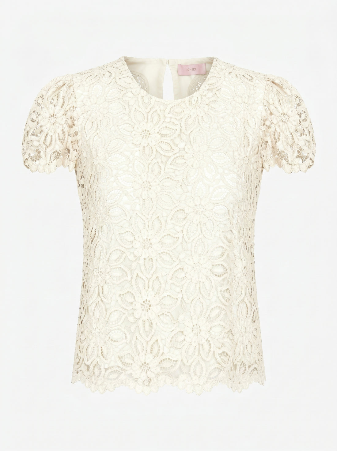 Blusa in pizzo floreale