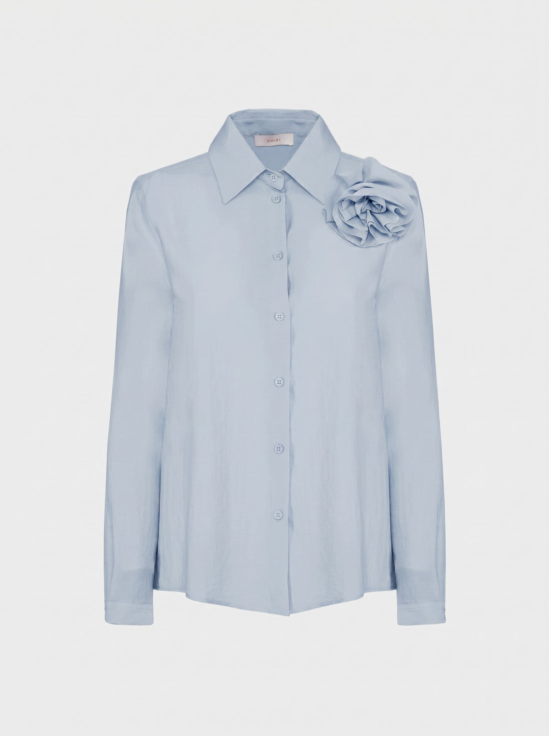 Camicia con applicazione floreale