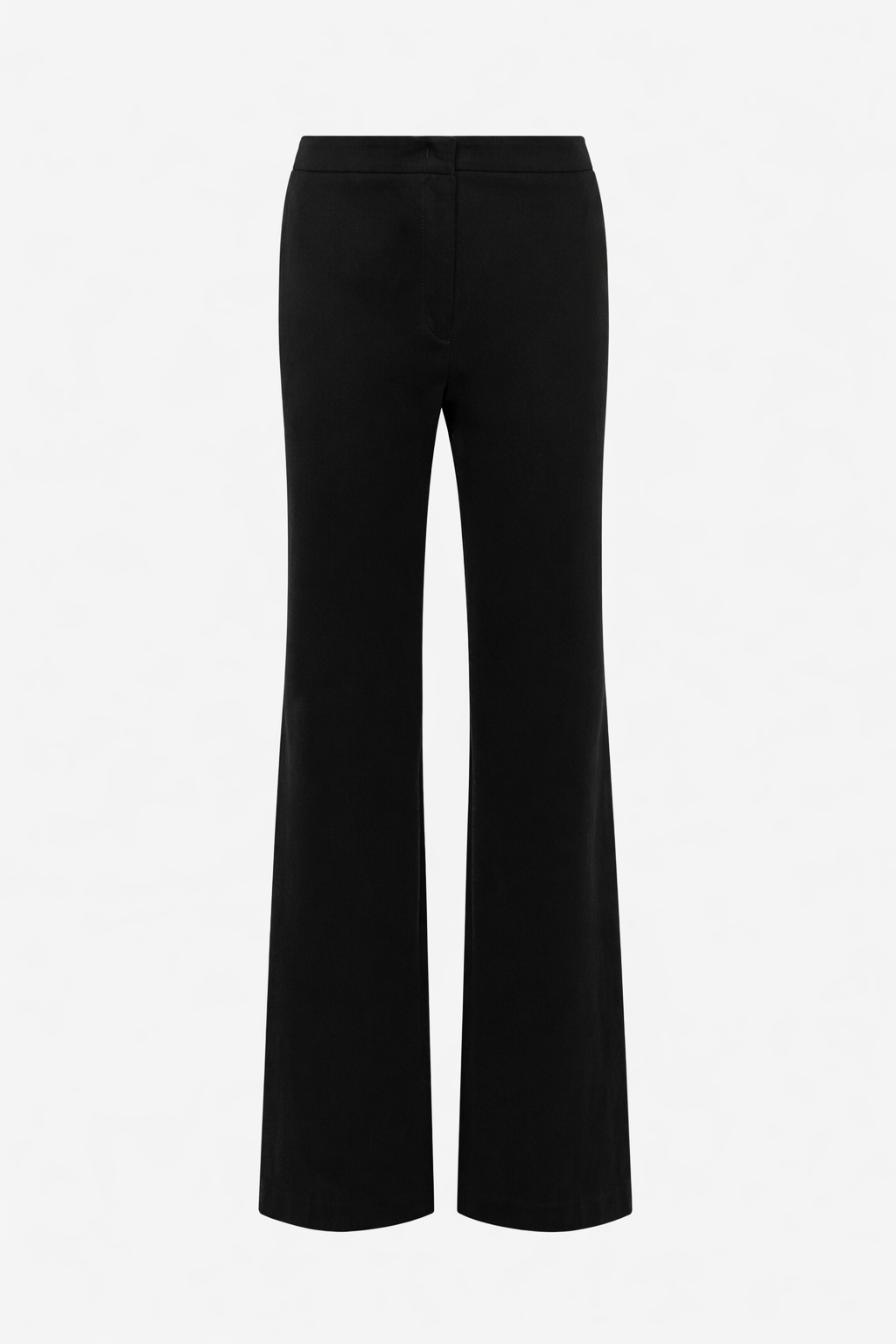 Pantaloni flare in gabardine