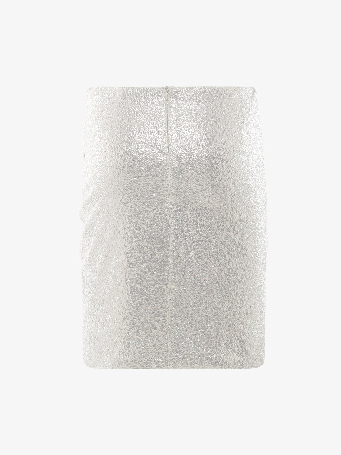 Gonna mini drappeggiata in paillettes