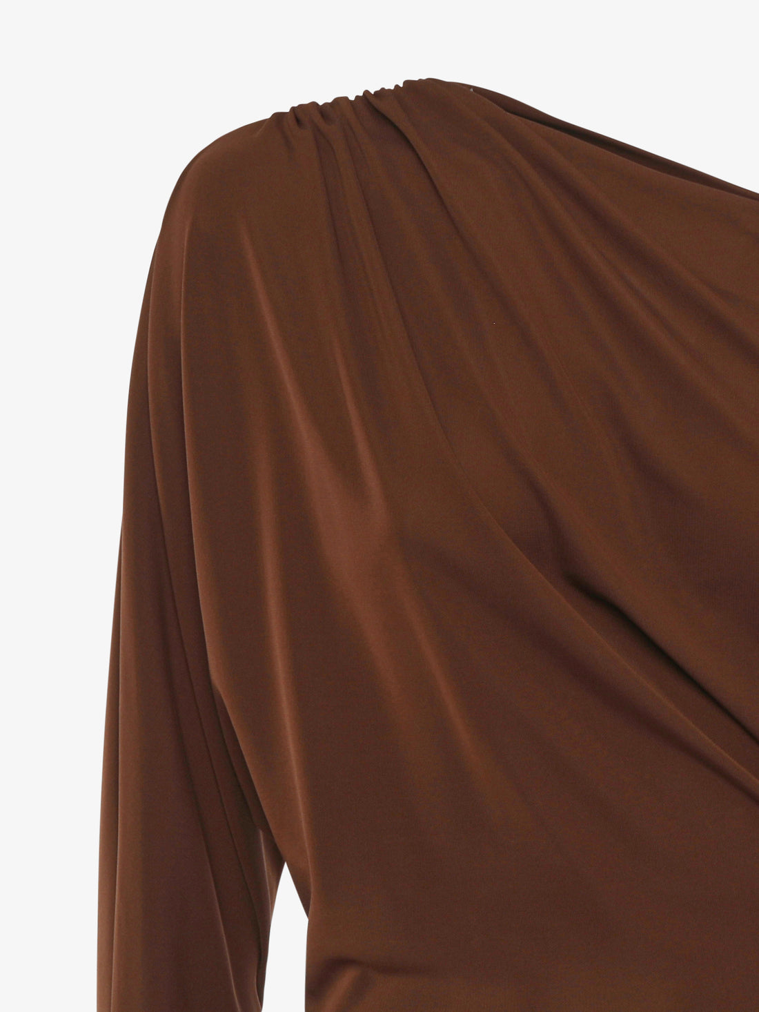Top con scollattura asimmetrica in jersey