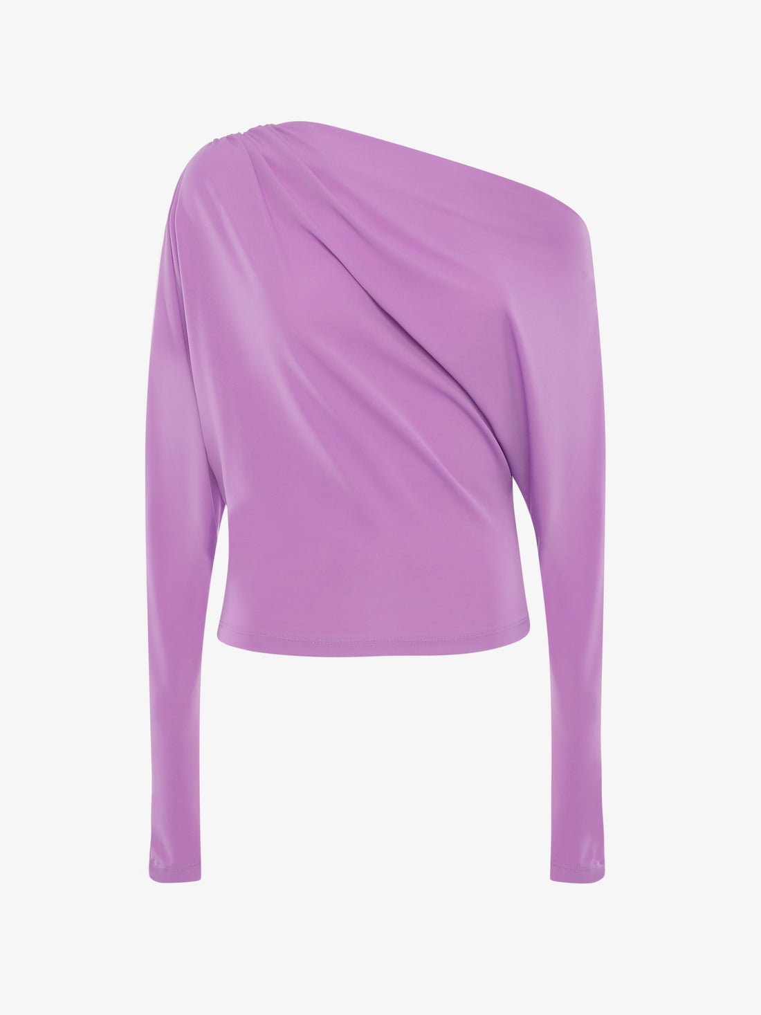 Top con scollattura asimmetrica in jersey