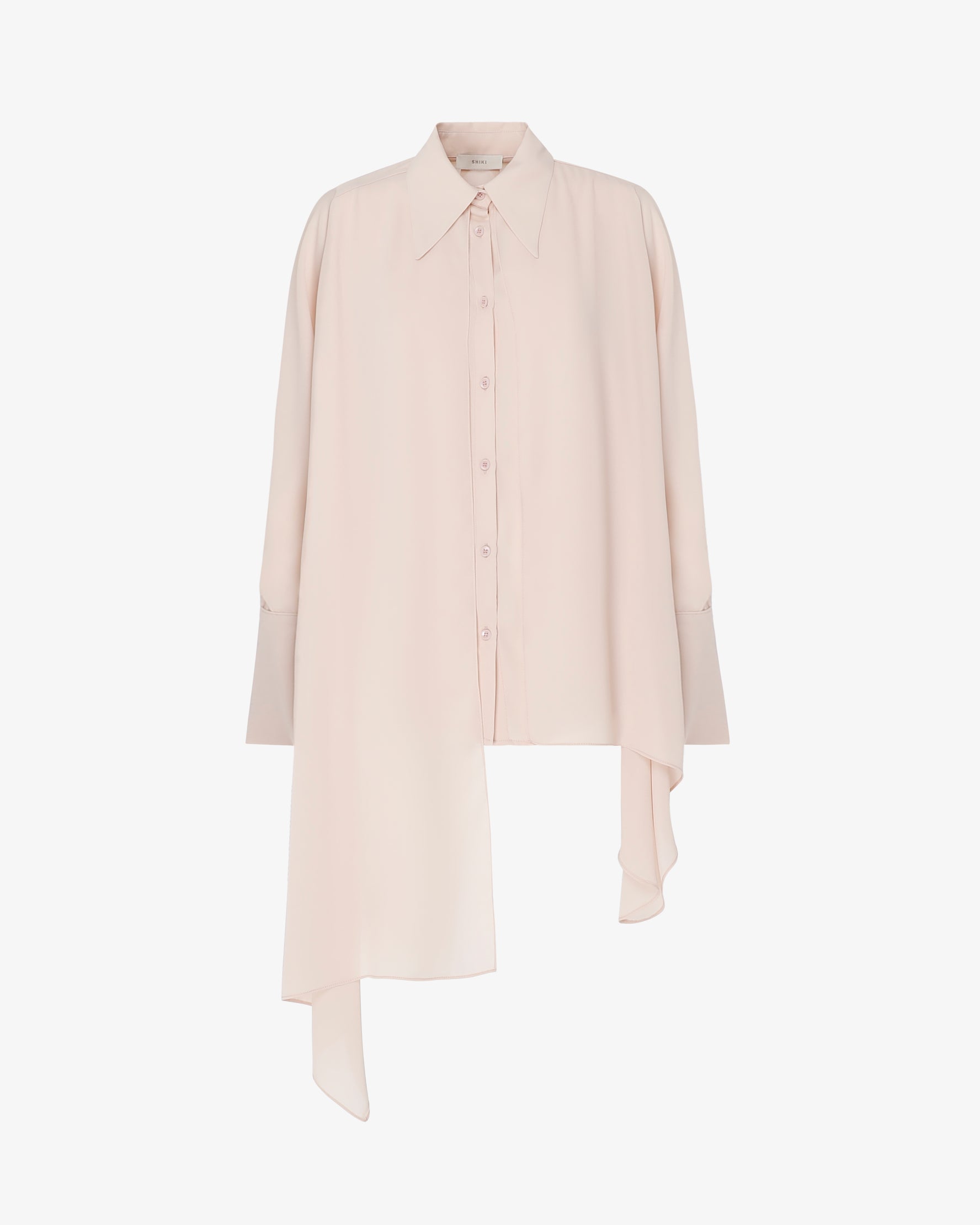 Camicia asimmetrica in georgette