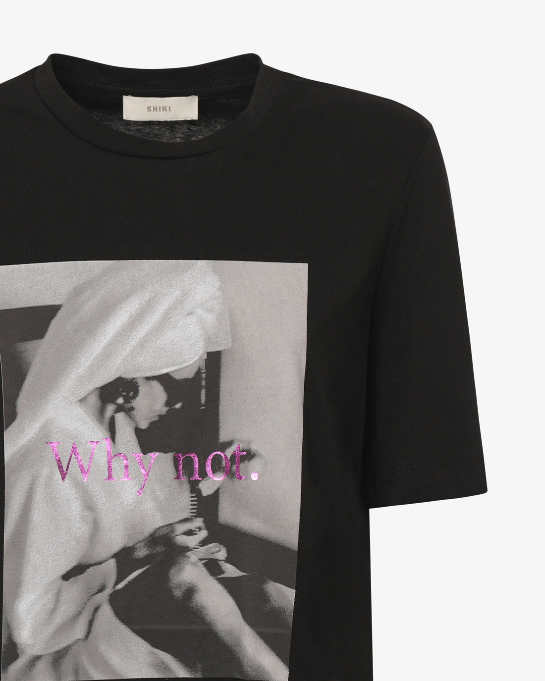 T-shirt con stampa in cotone con stampa