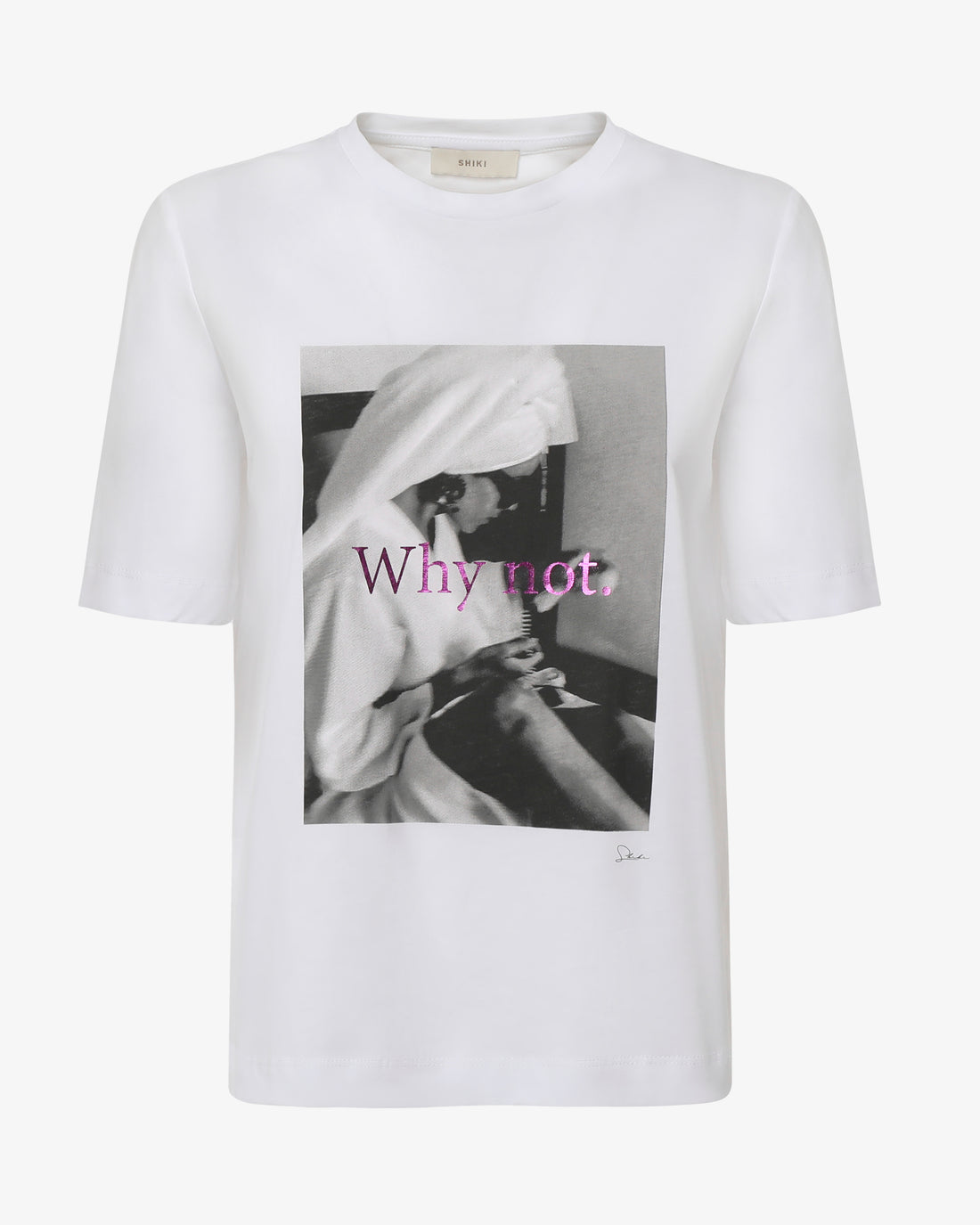 T-shirt con stampa in cotone con stampa