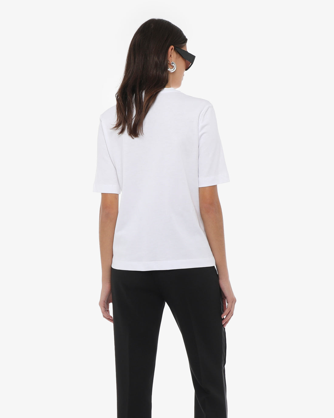 T-shirt con stampa in cotone con stampa