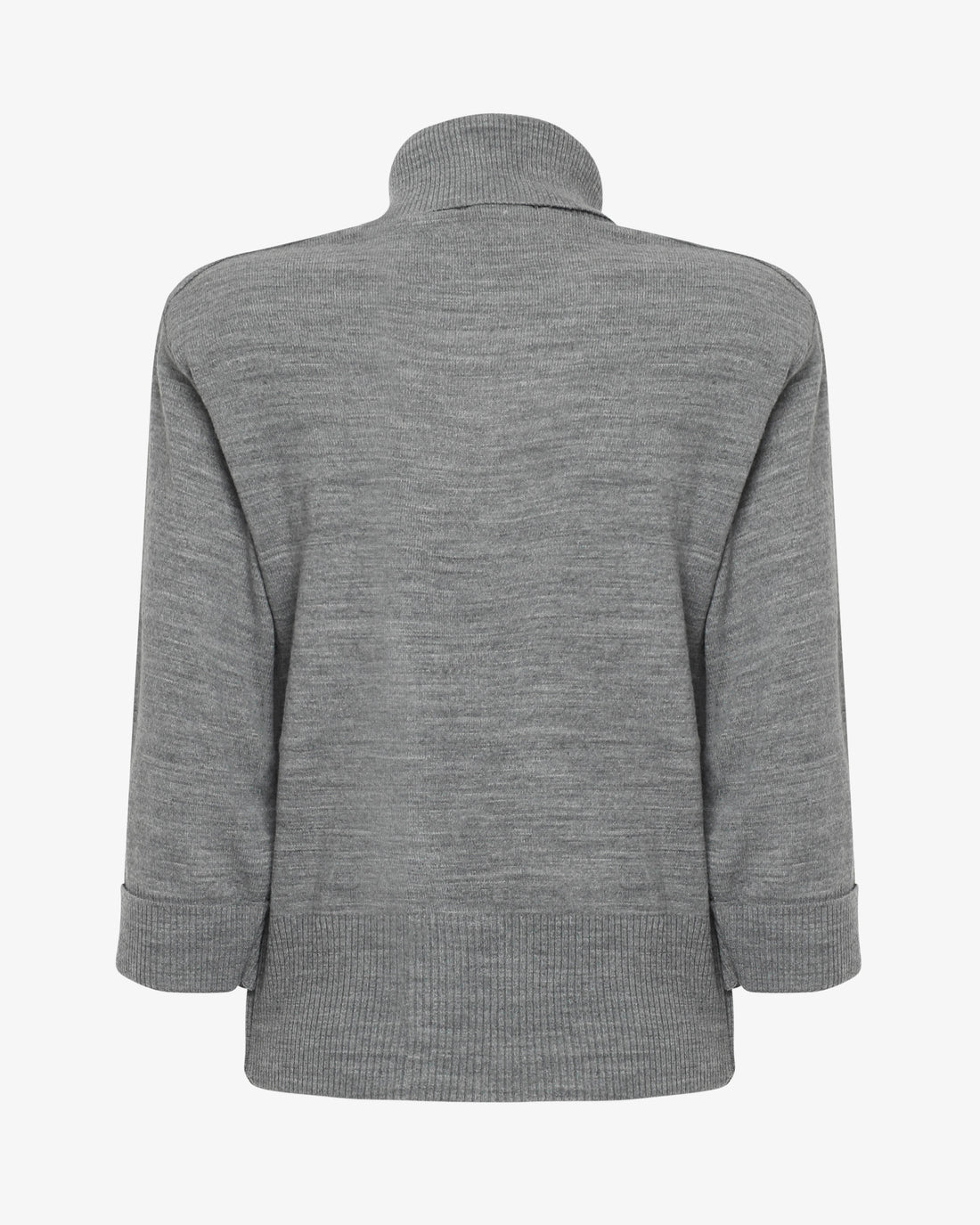 Maglia con collo alto e manica corta con applicazione gioiello