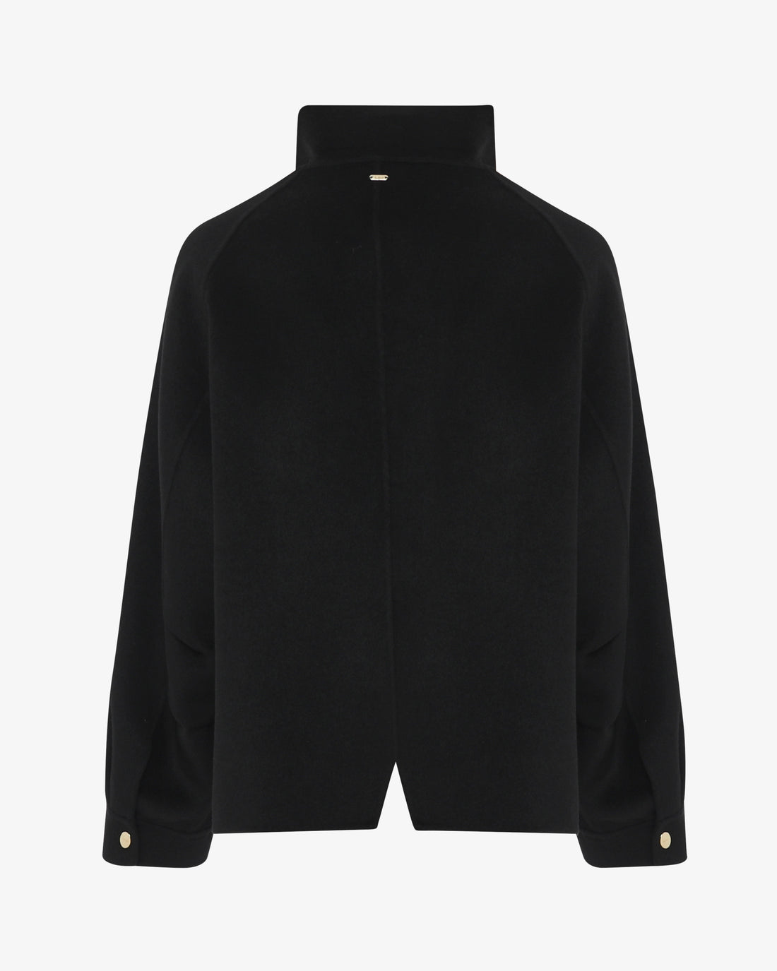 Giacca in panno con zip e tasconi