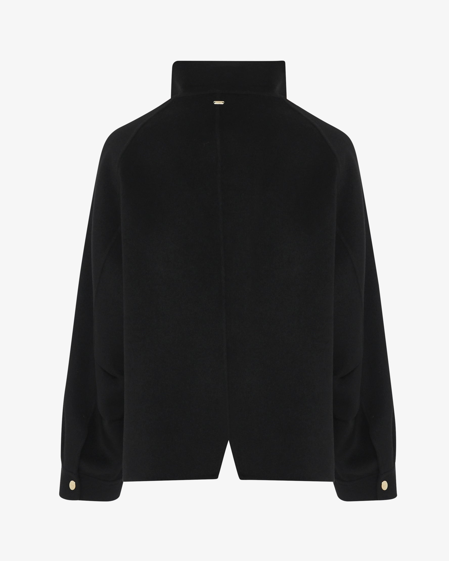 Giacca in panno con zip e tasconi