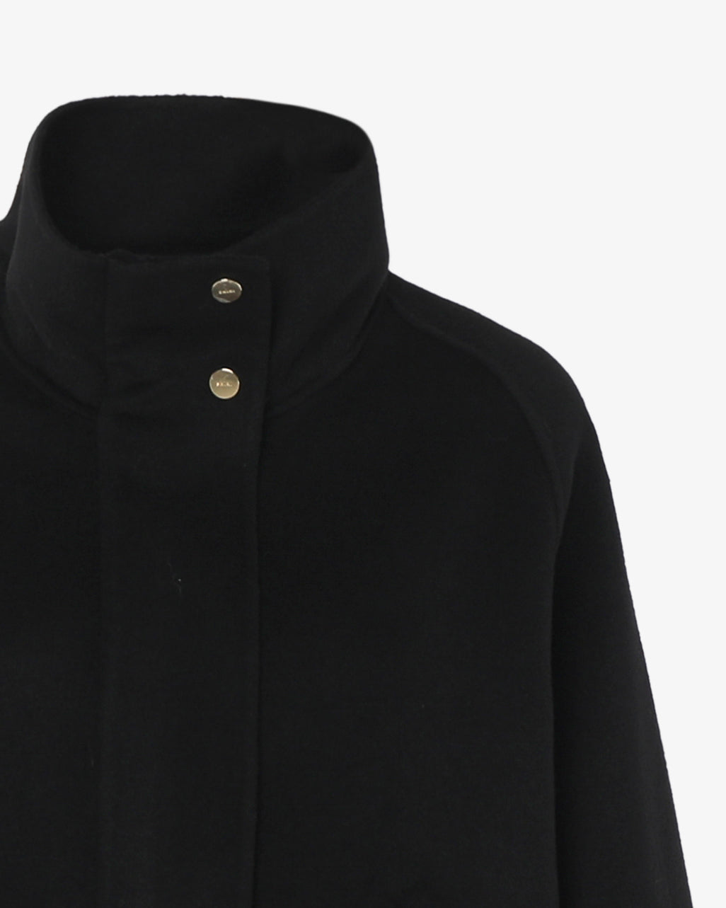 Giacca in panno con zip e tasconi