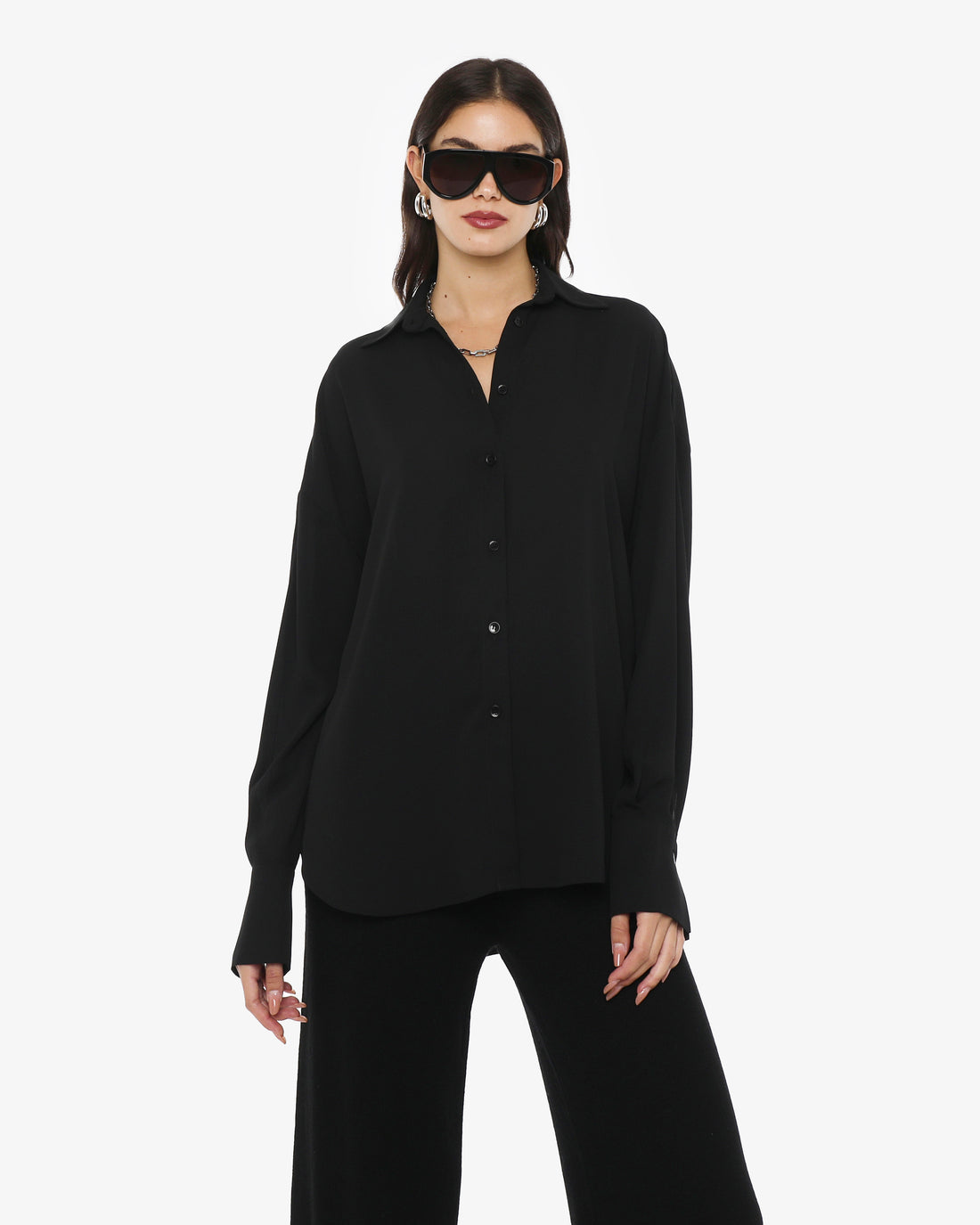 Camicia essenziale  in georgette