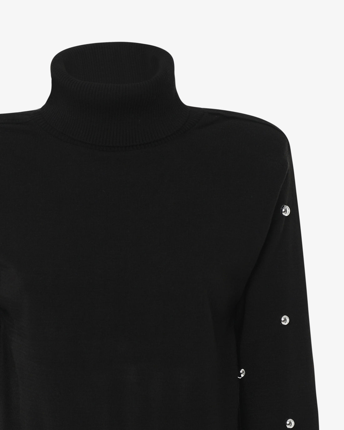 Maglia con collo alto e manica corta