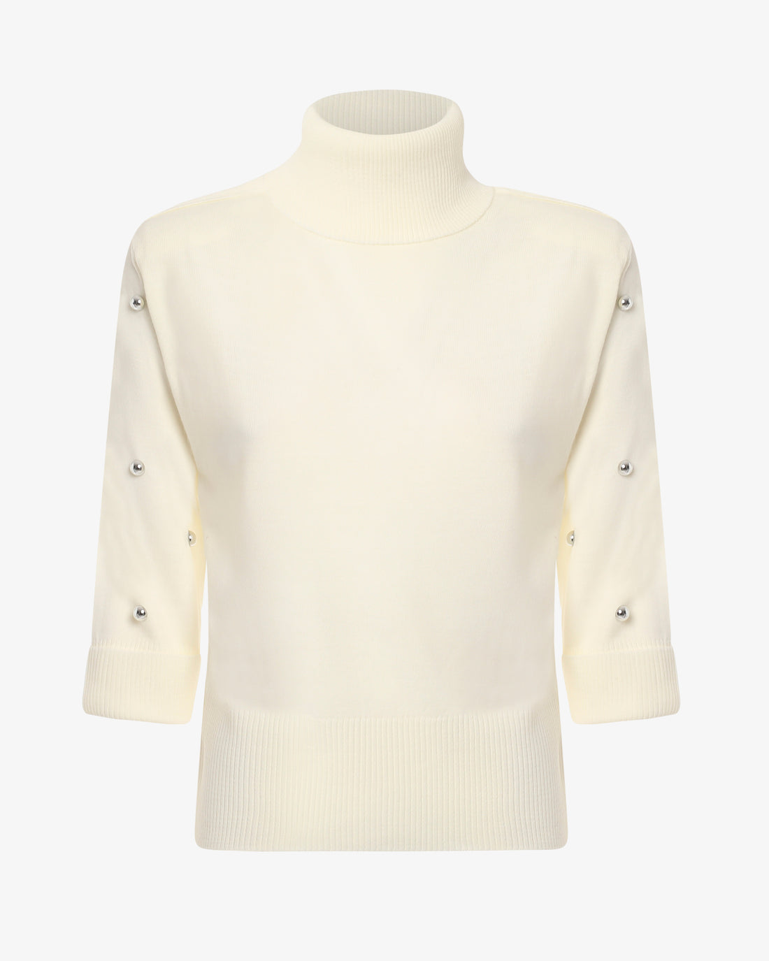Maglia con collo alto e manica corta