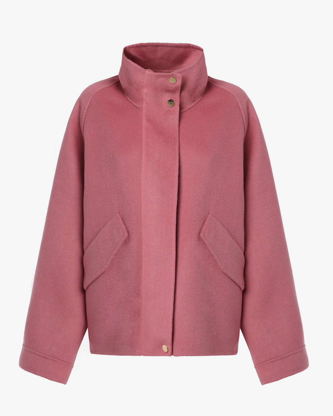 Giacca in panno con zip e tasconi