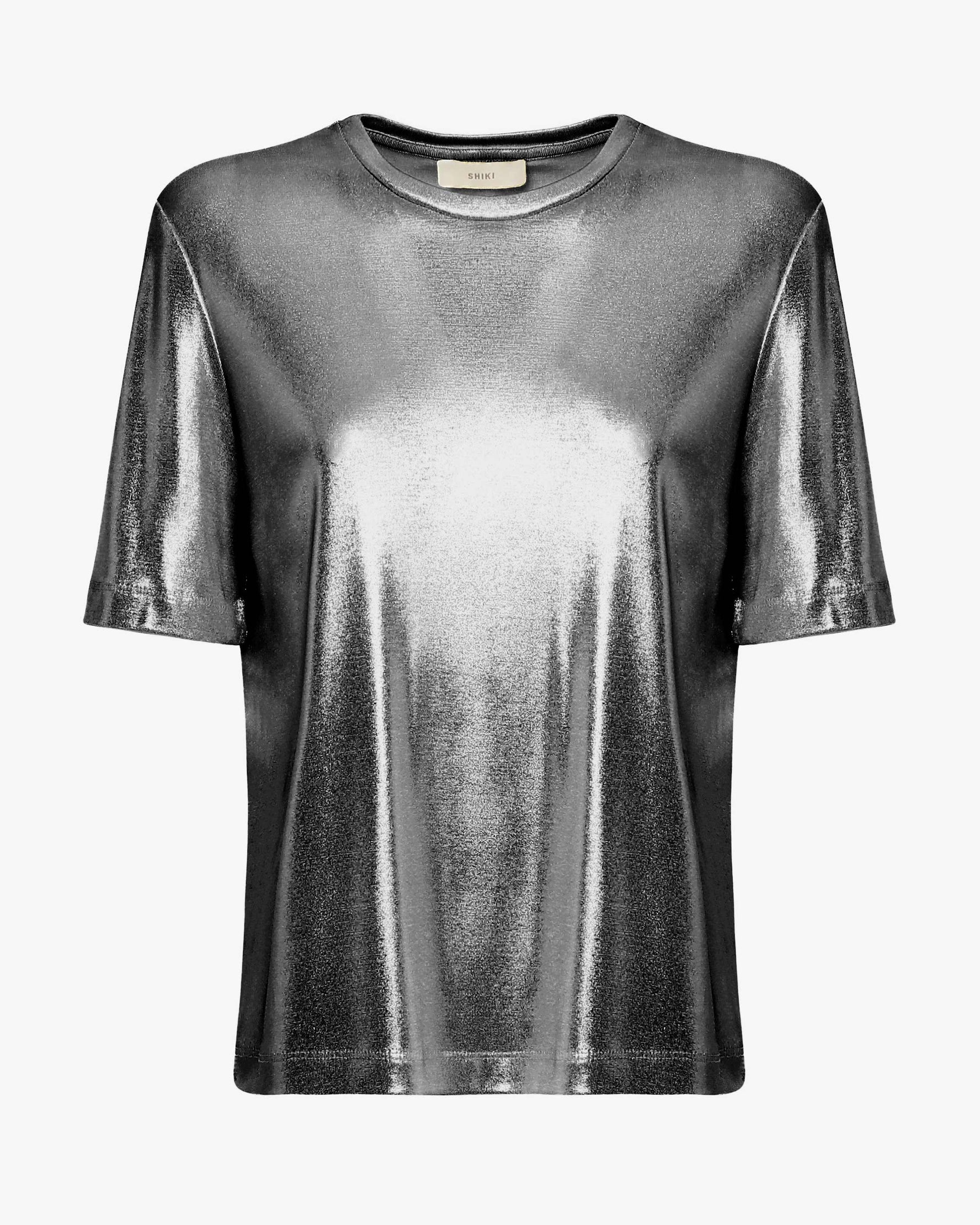 T-shirt in jersey laminato