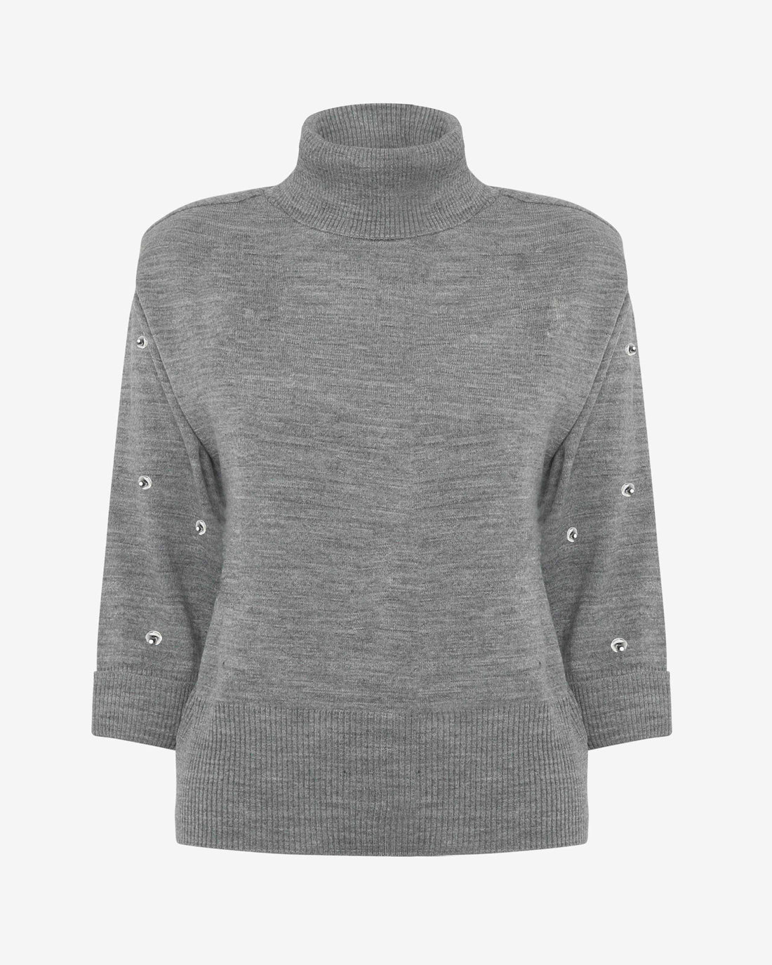 Maglia con collo alto e manica corta
