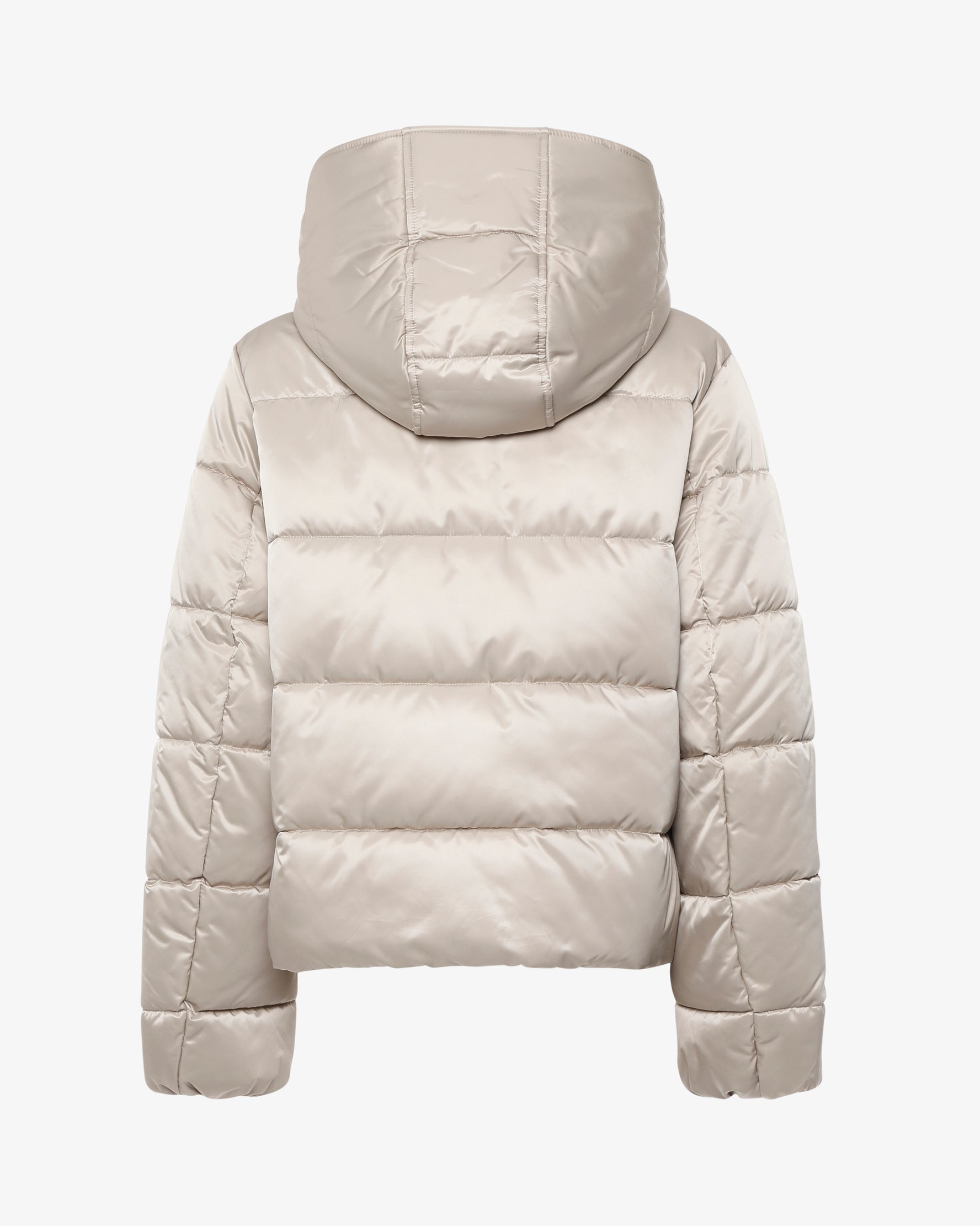 Piumino corto con cappuccio