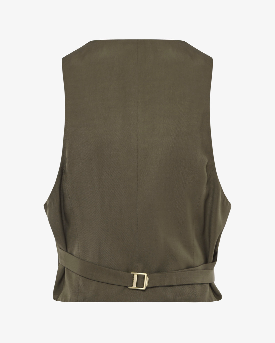 Gilet monopetto in viscosa con bottoni