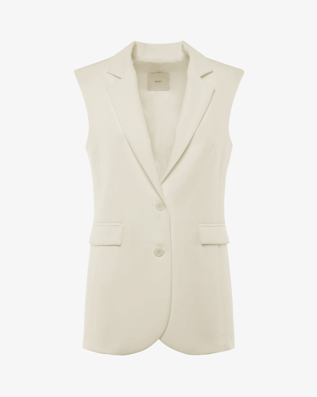 Gilet monopetto con bottoni