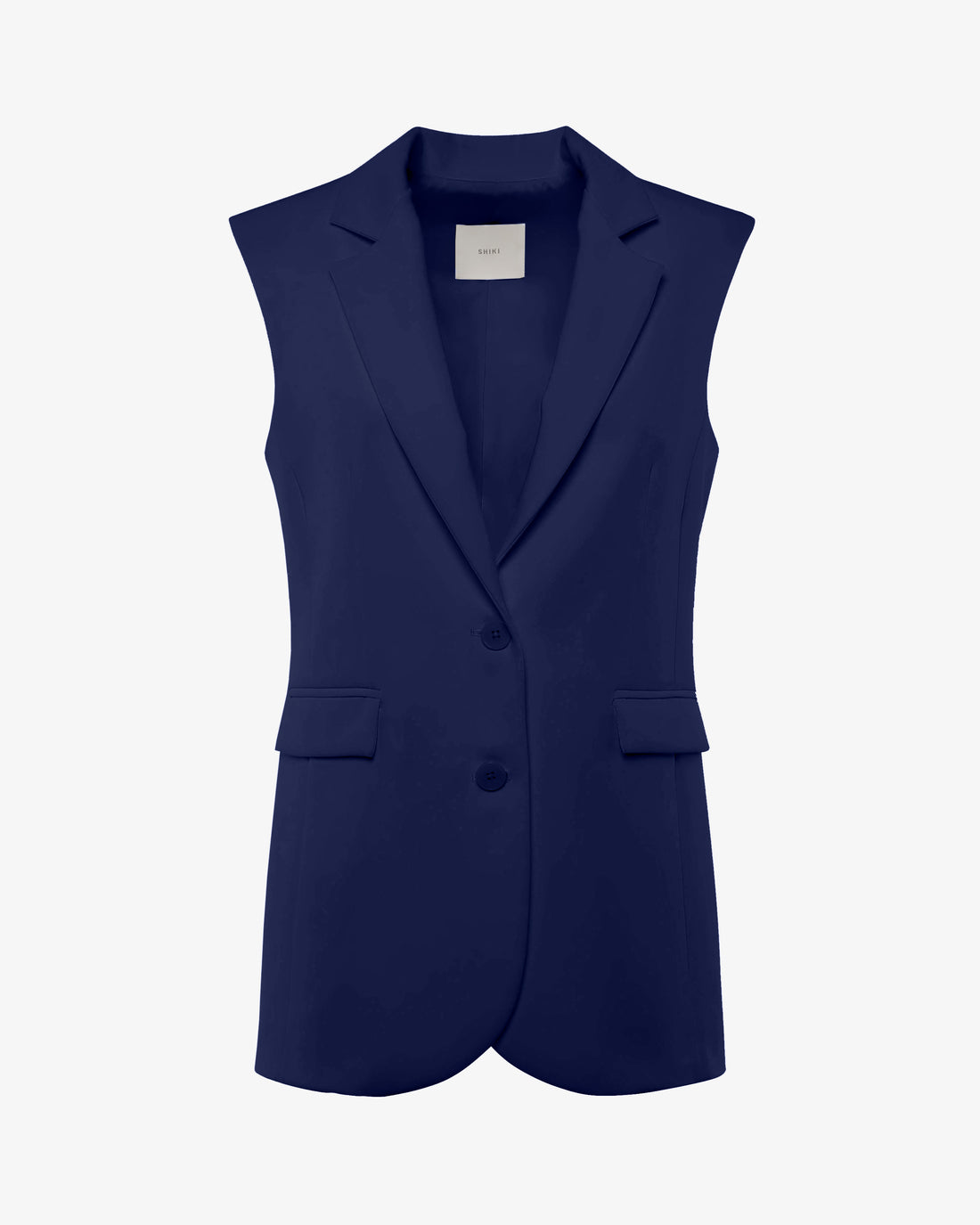 Gilet monopetto con bottoni