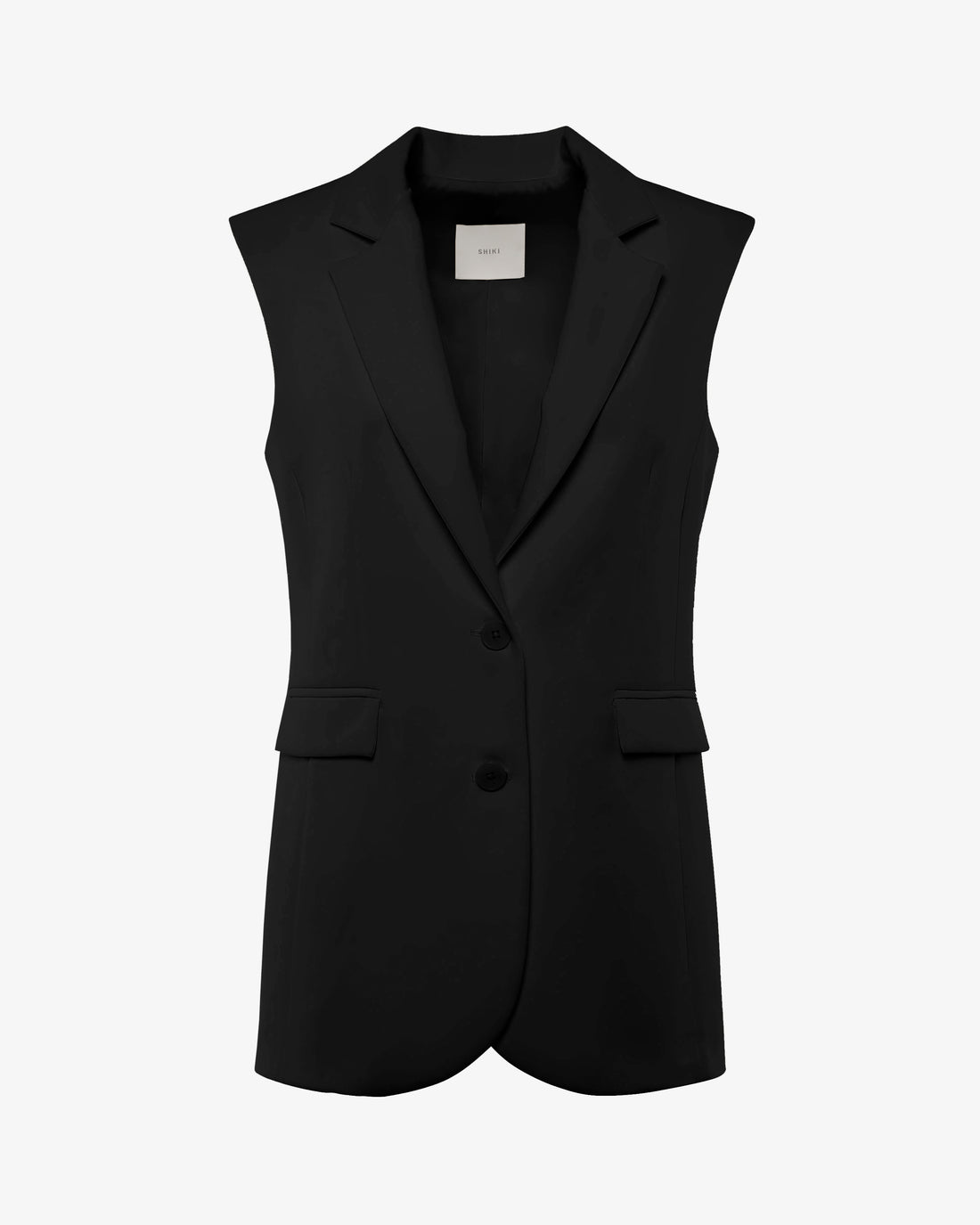 Gilet monopetto con bottoni