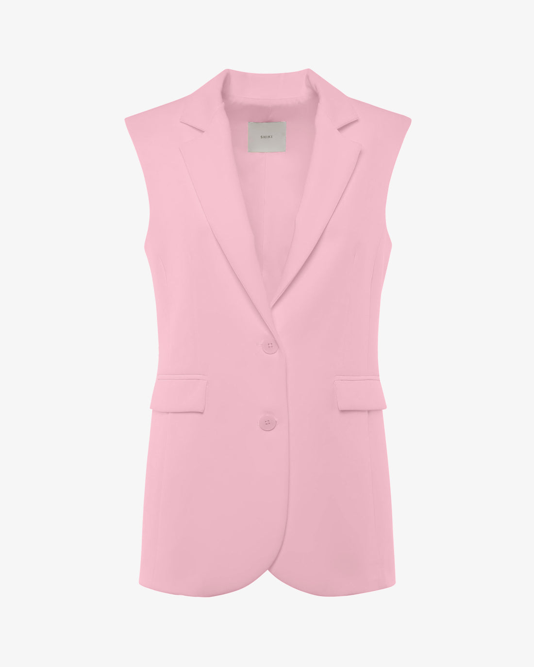 Gilet monopetto con bottoni