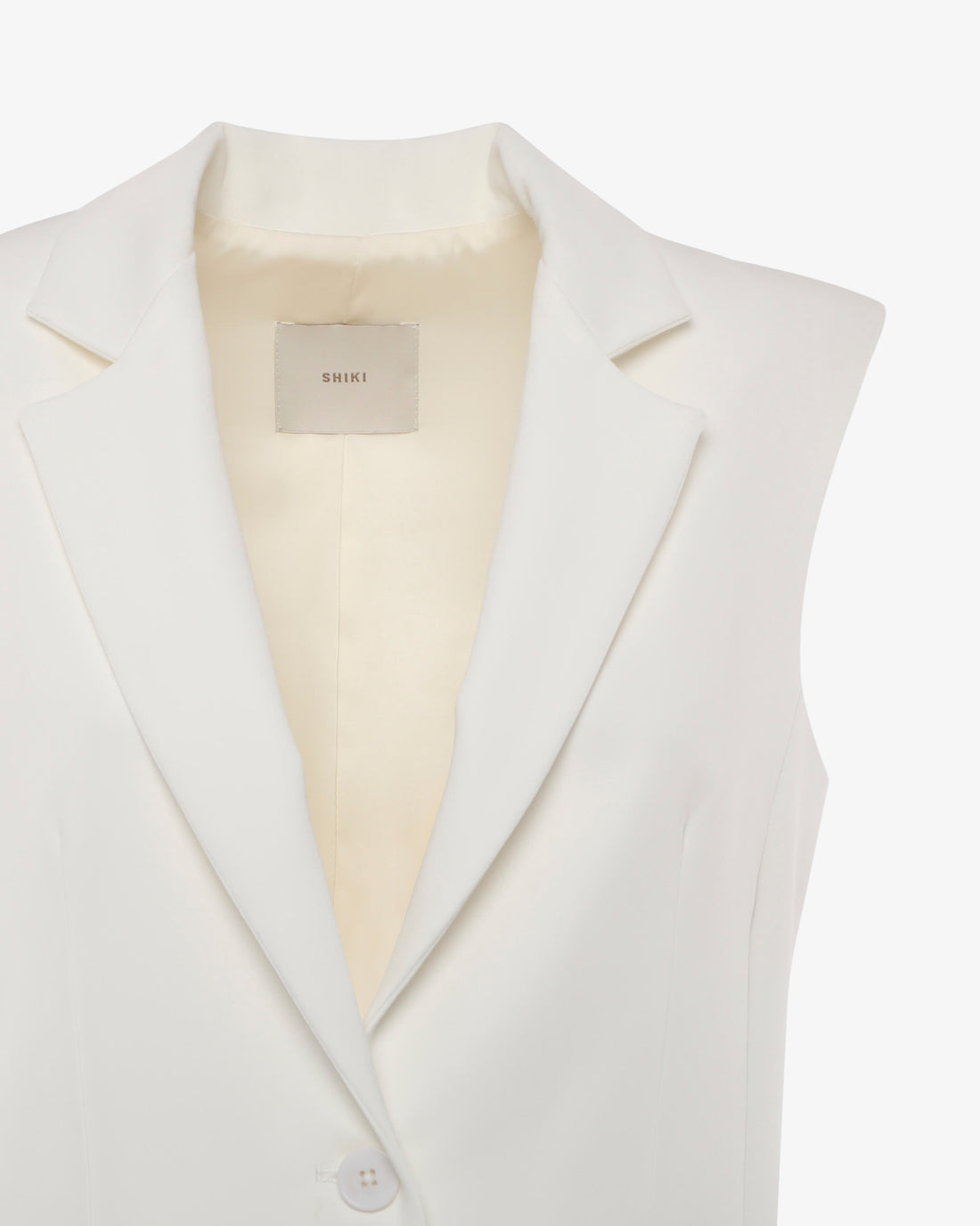Gilet monopetto con bottoni