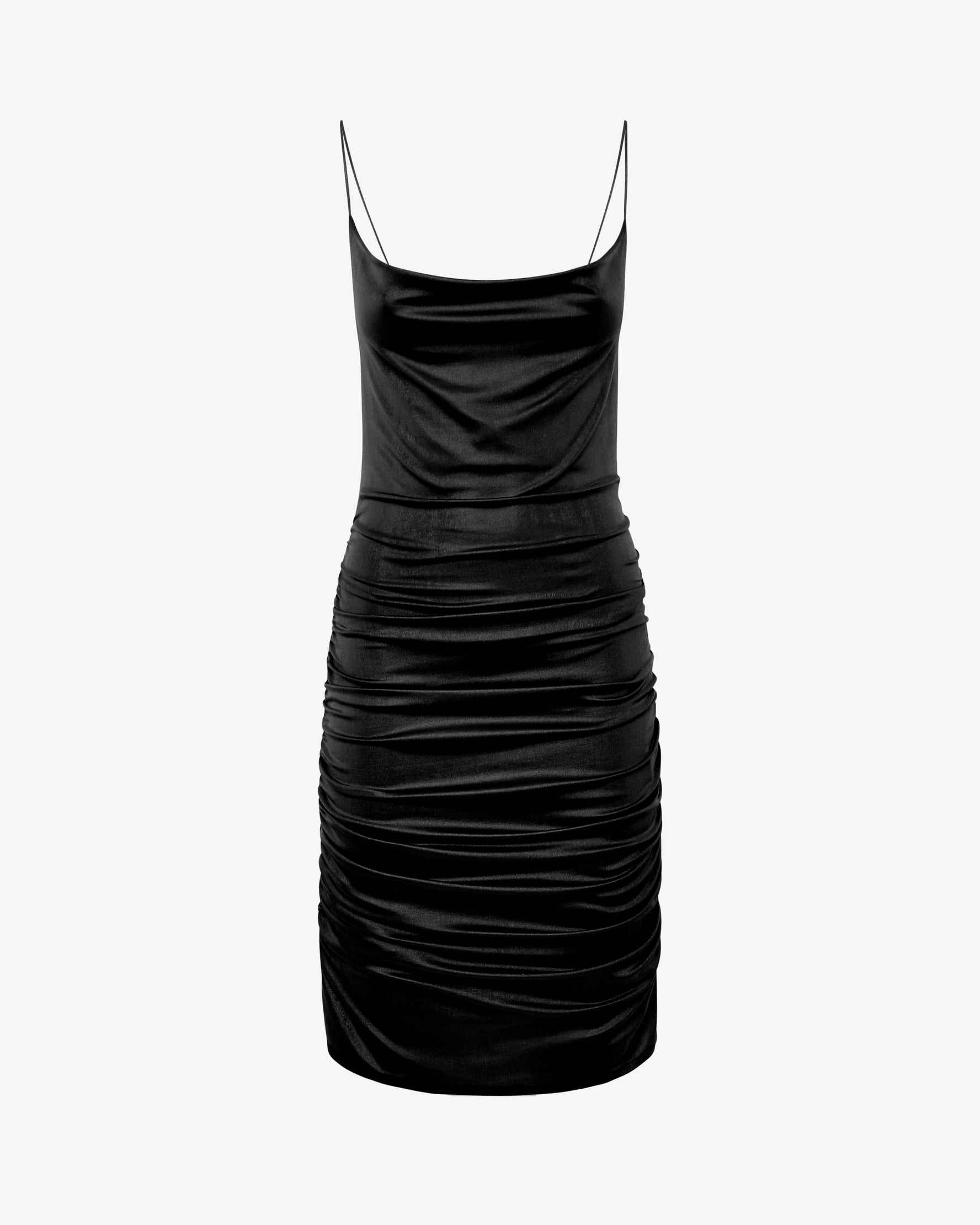 Abito mini con spalline sottili in jersey