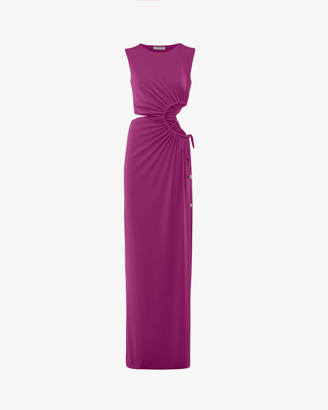 Abito lungo con cut-out in jersey