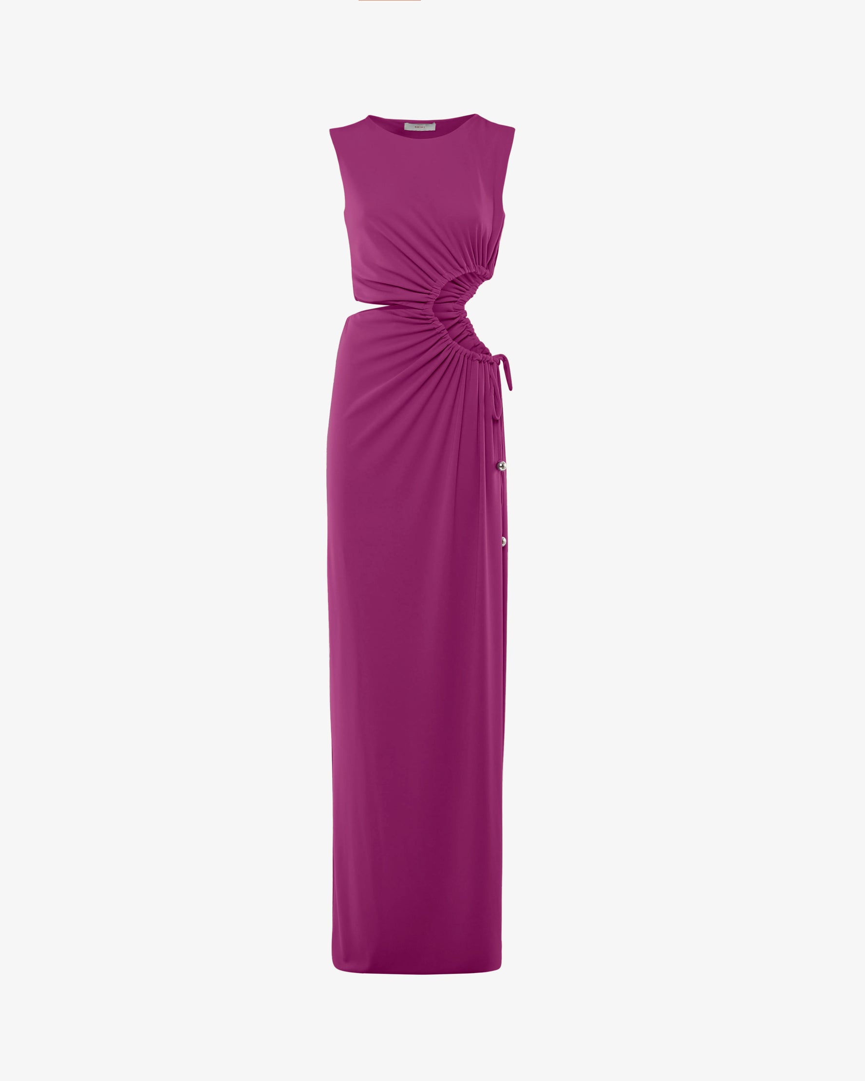 Abito lungo con cut-out in jersey