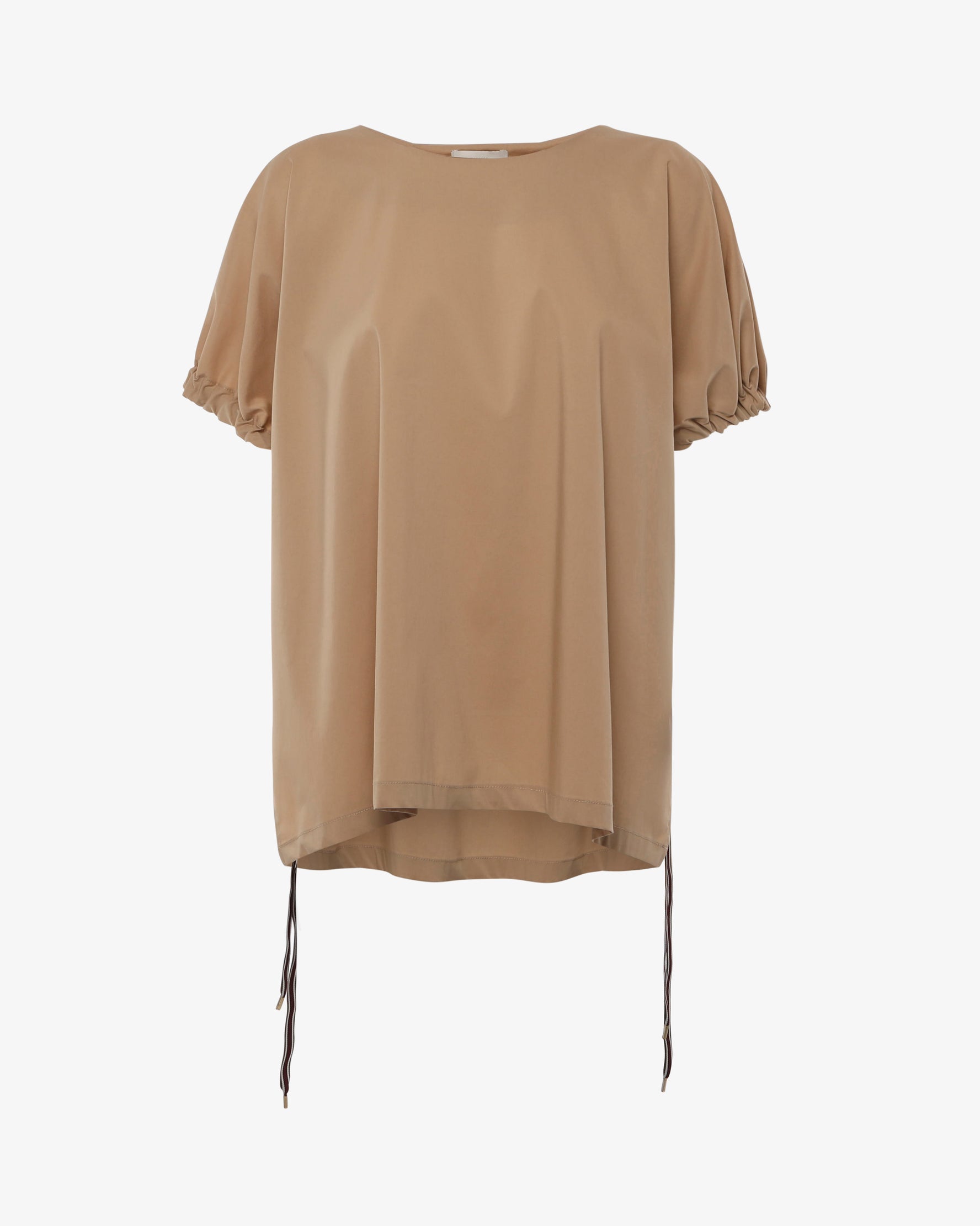 Blusa con maniche a sbuffo in cotone