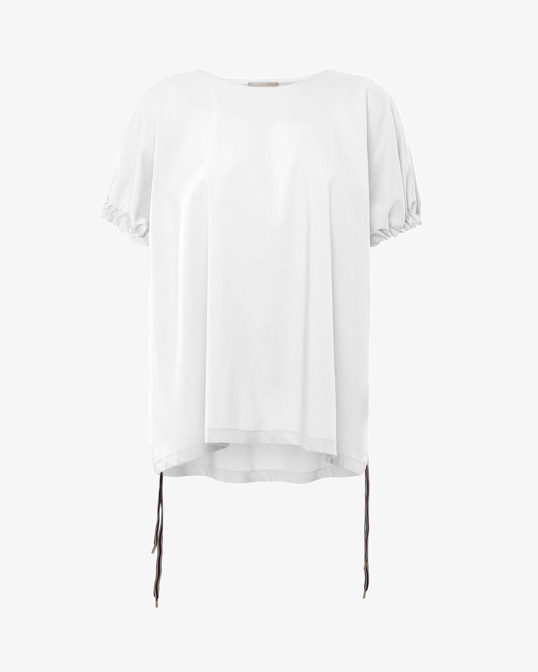 Blusa con maniche a sbuffo in cotone