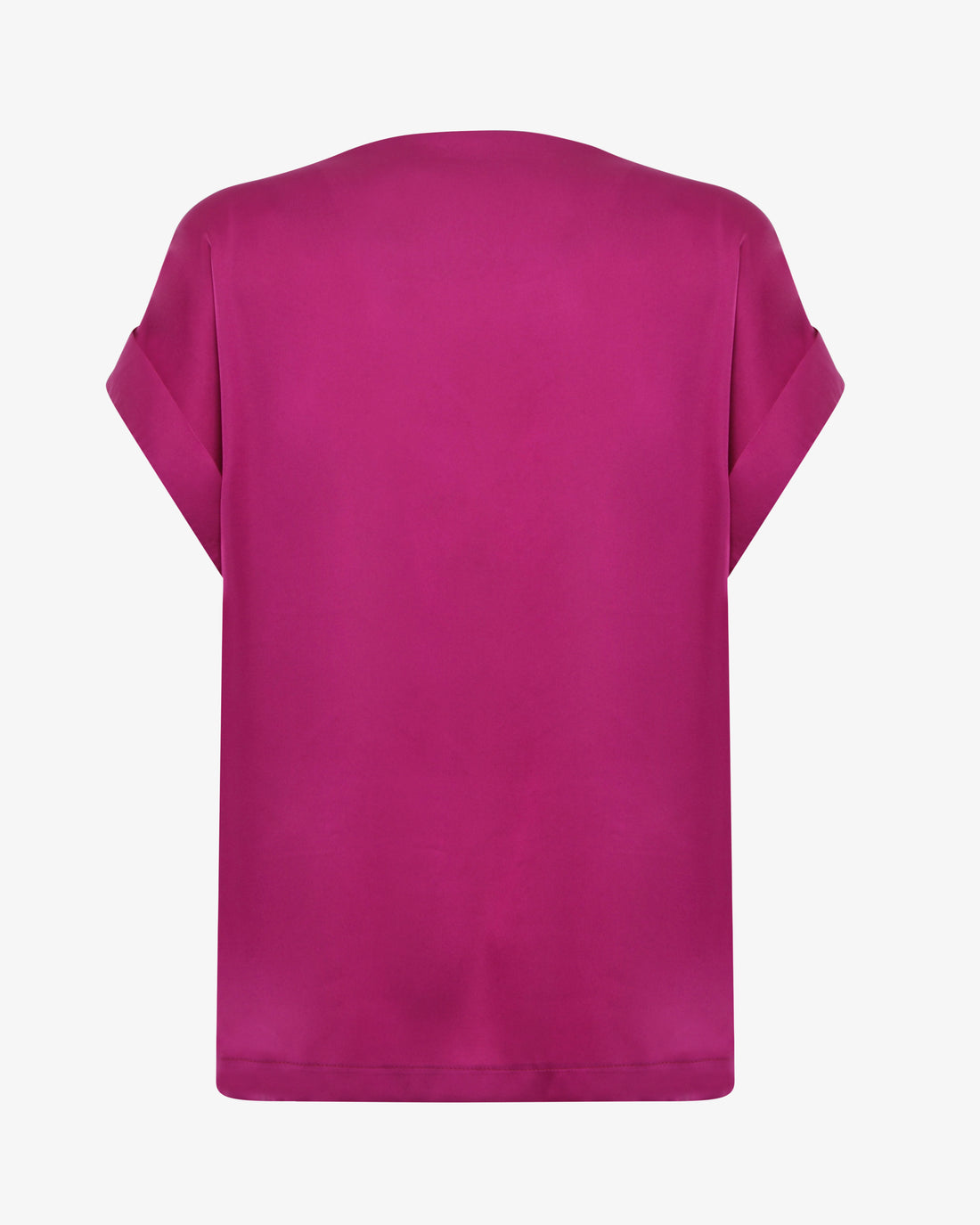 Blusa a maniche corte in satin