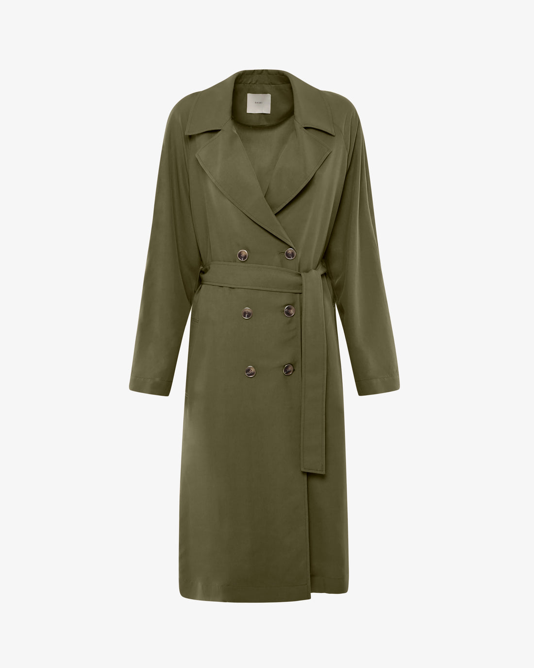 Trench con bottoni in viscosa