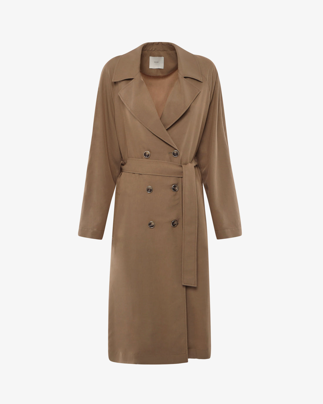 Trench con bottoni in viscosa