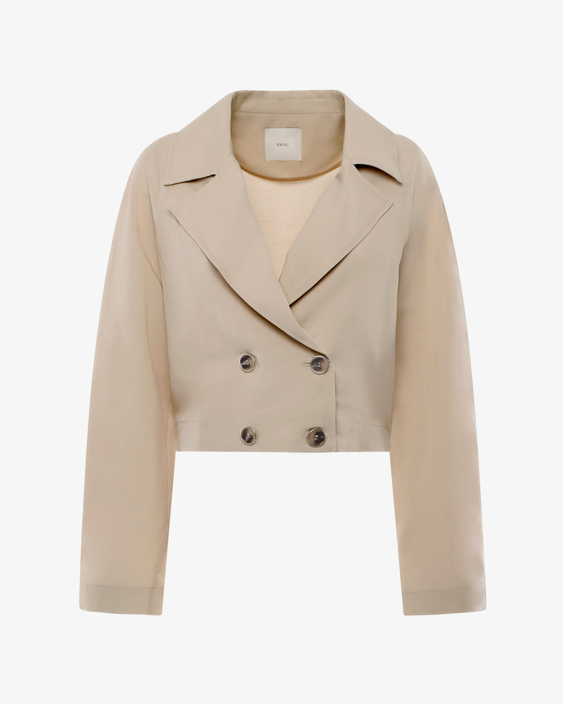 Trench cropped in misto lino