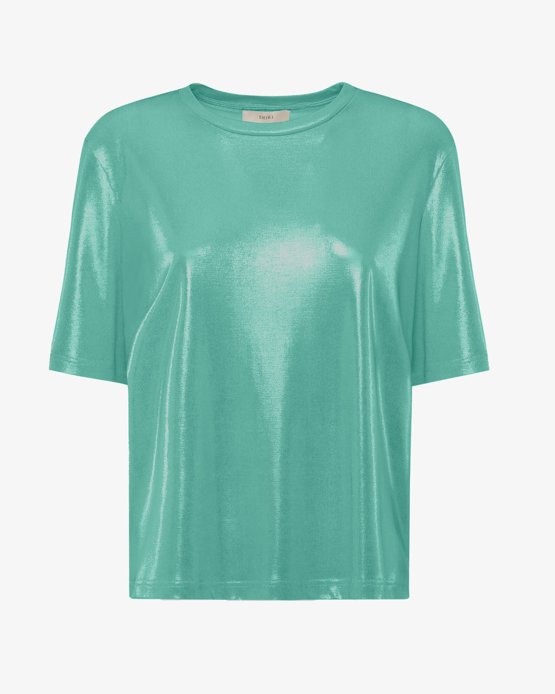 T-shirt in jersey metallizzato