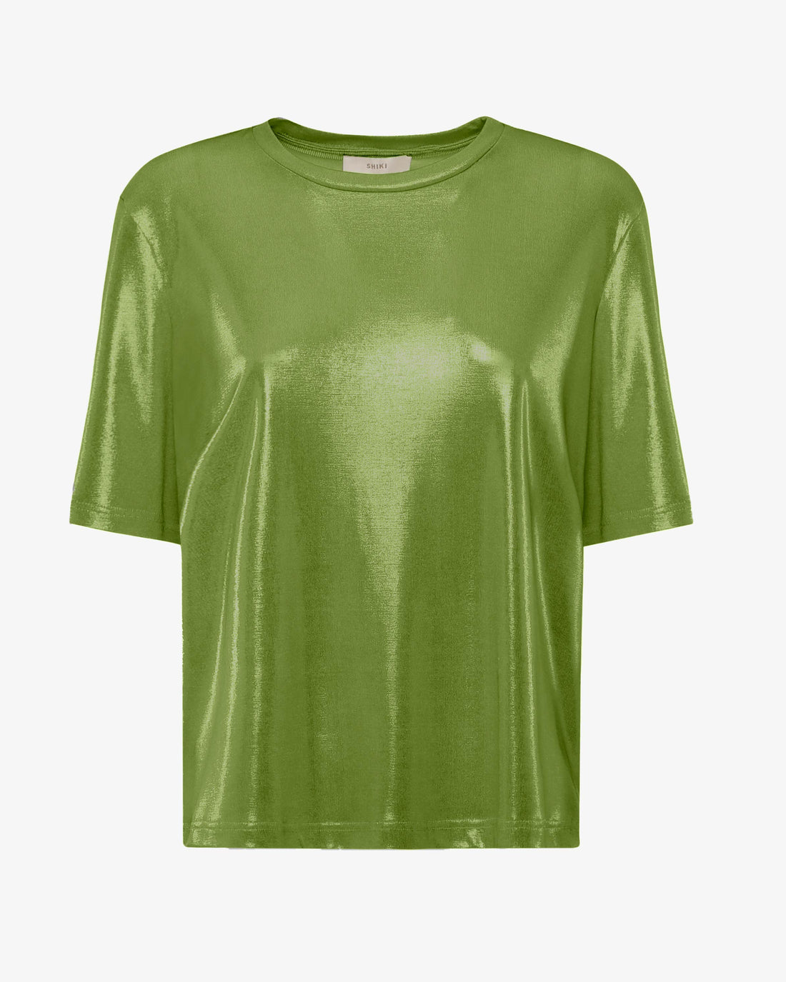 T-shirt in jersey metallizzato