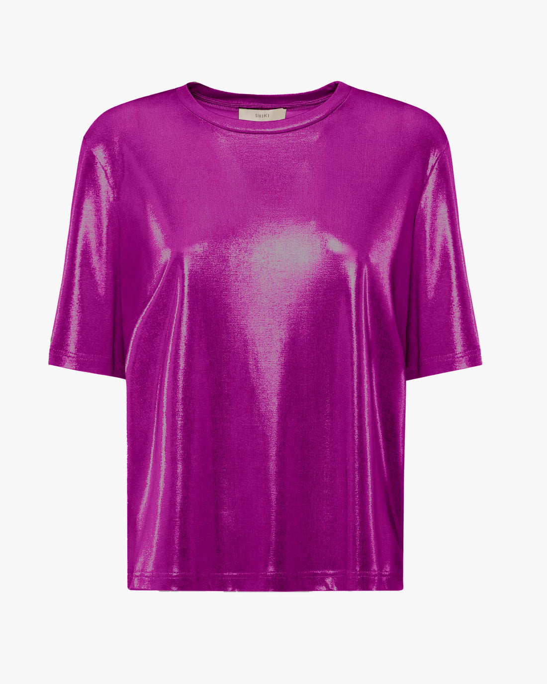 T-shirt in jersey metallizzato