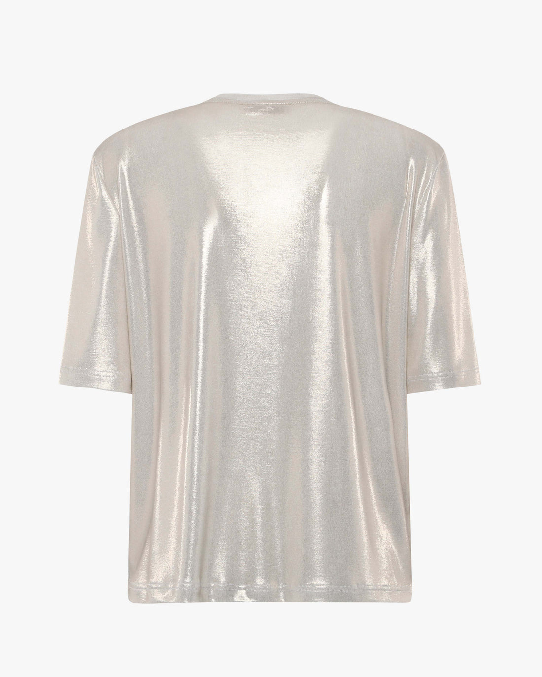 T-shirt in jersey metallizzato