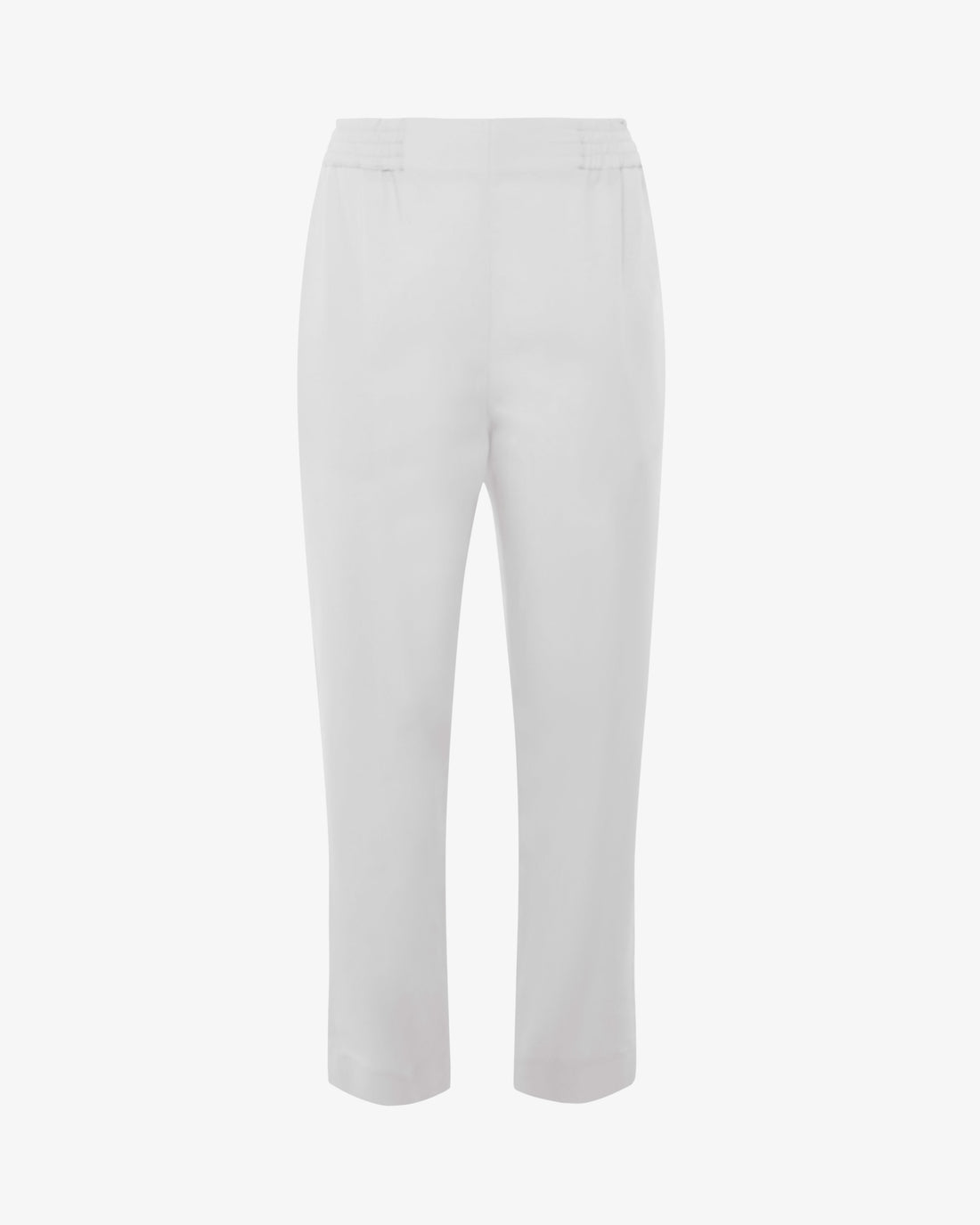 Pantaloni con coulisse in misto lino