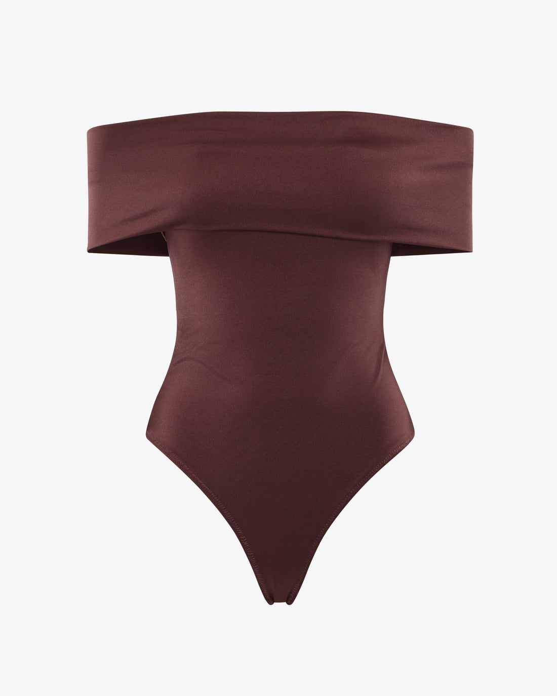 Costume intero con scollo Bardot