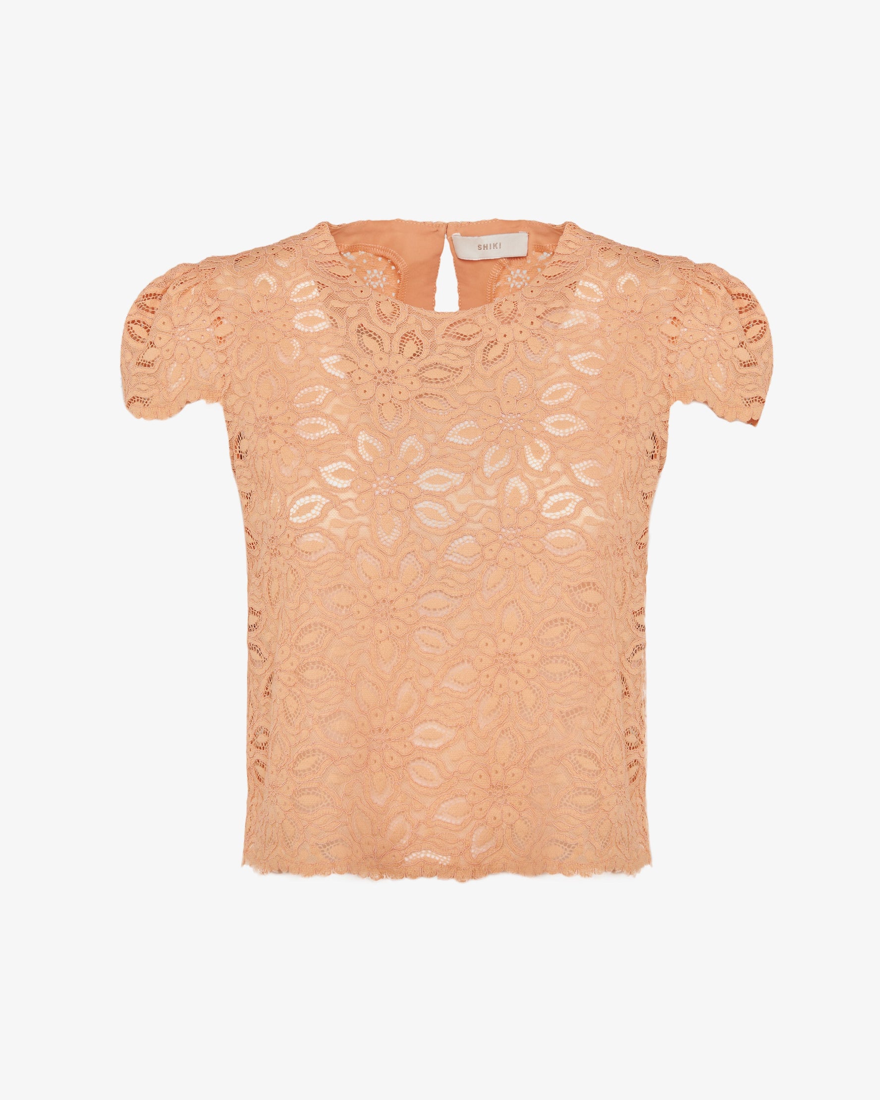 Blusa in pizzo floreale