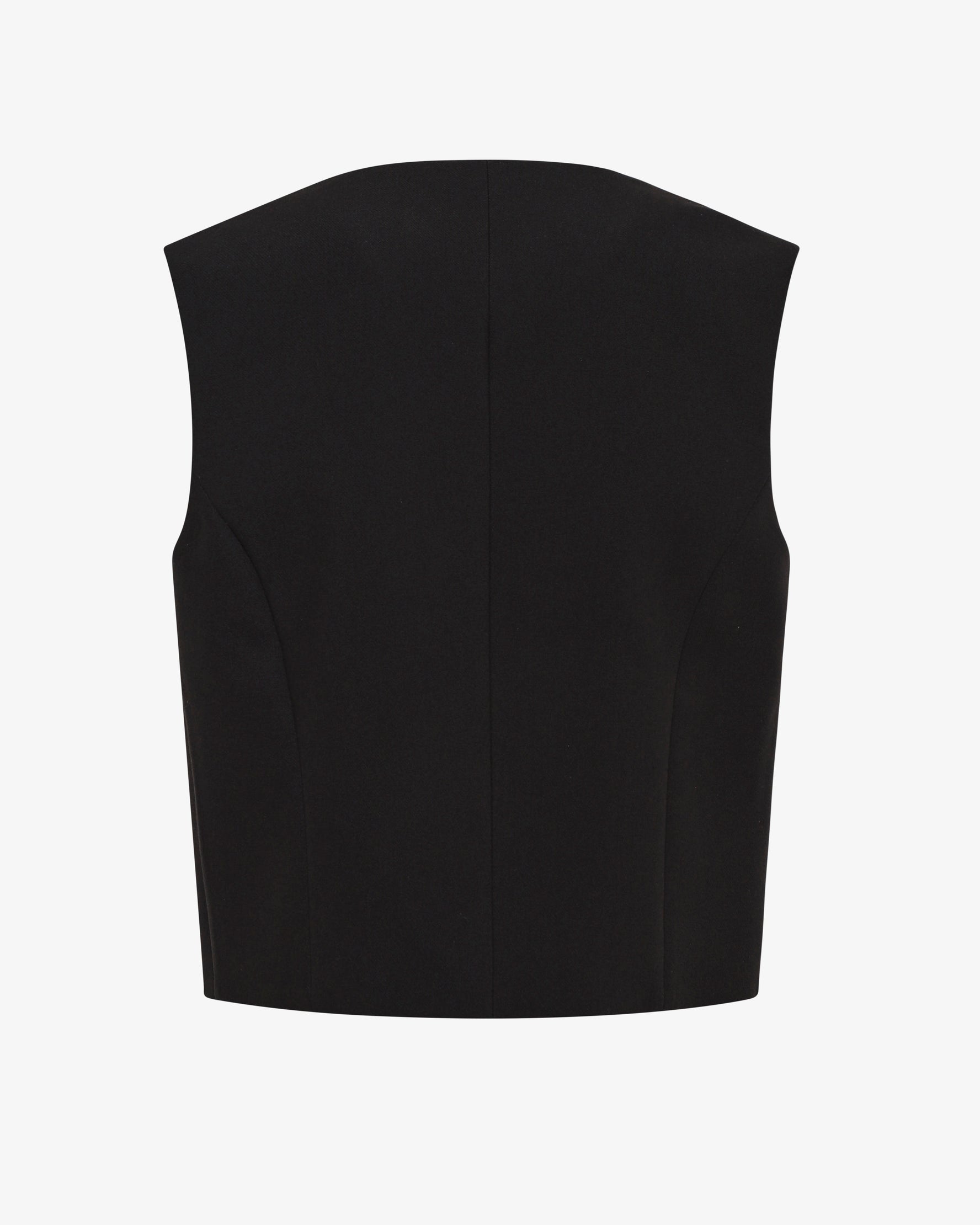Gilet monopetto in manolana con bottoni